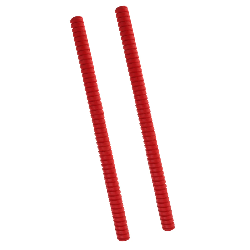 1 Pair Red Drum Sticks Wood Drumsticks Orff Musical Instrument For Kids Musical Toy
