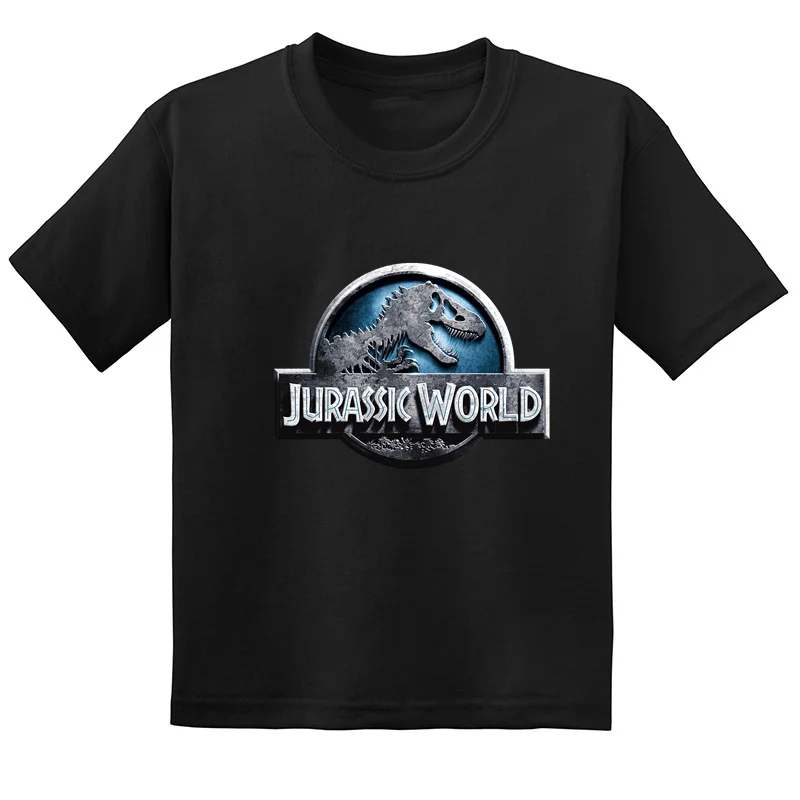 Забавная детская футболка с динозавром парка Юрского периода/мир летняя модная