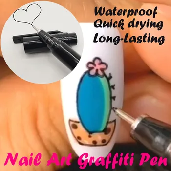

Waterproof Quick drying Long-Lasting Nail Art Graffiti Pen professional Nail Art Pen DROP SHIP