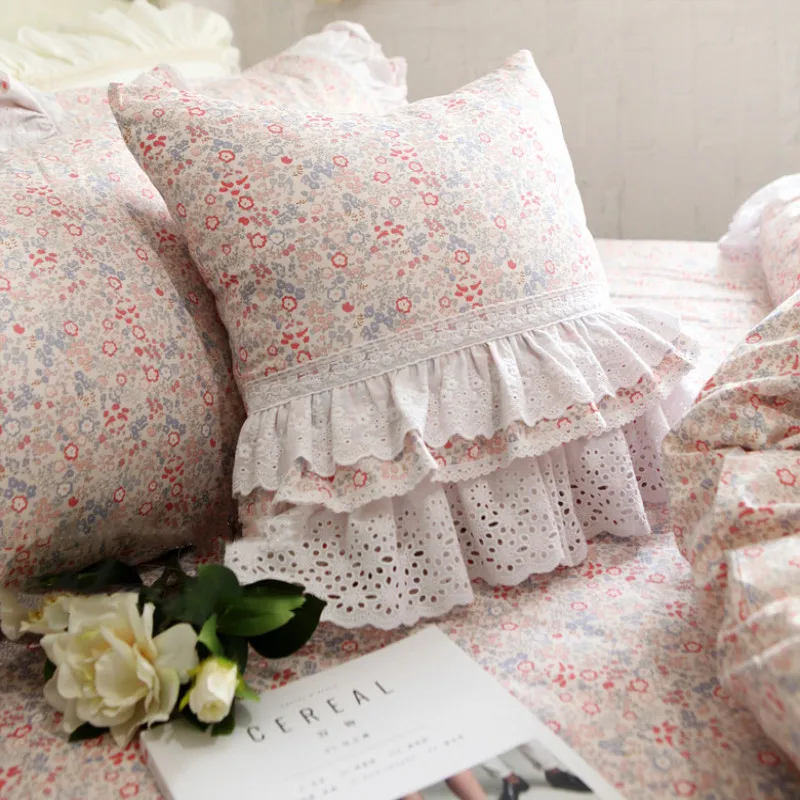 

Top luxury European cushion cover ruffle Lace pillow cover beauty cake layers princess bedding pillowcase decorative pillows