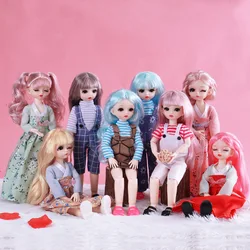 Costume de poupée princesse rétro pour fille 28Cm, vêtements en peluche, jouet BJD, accessoires manuels, 6 Points 
