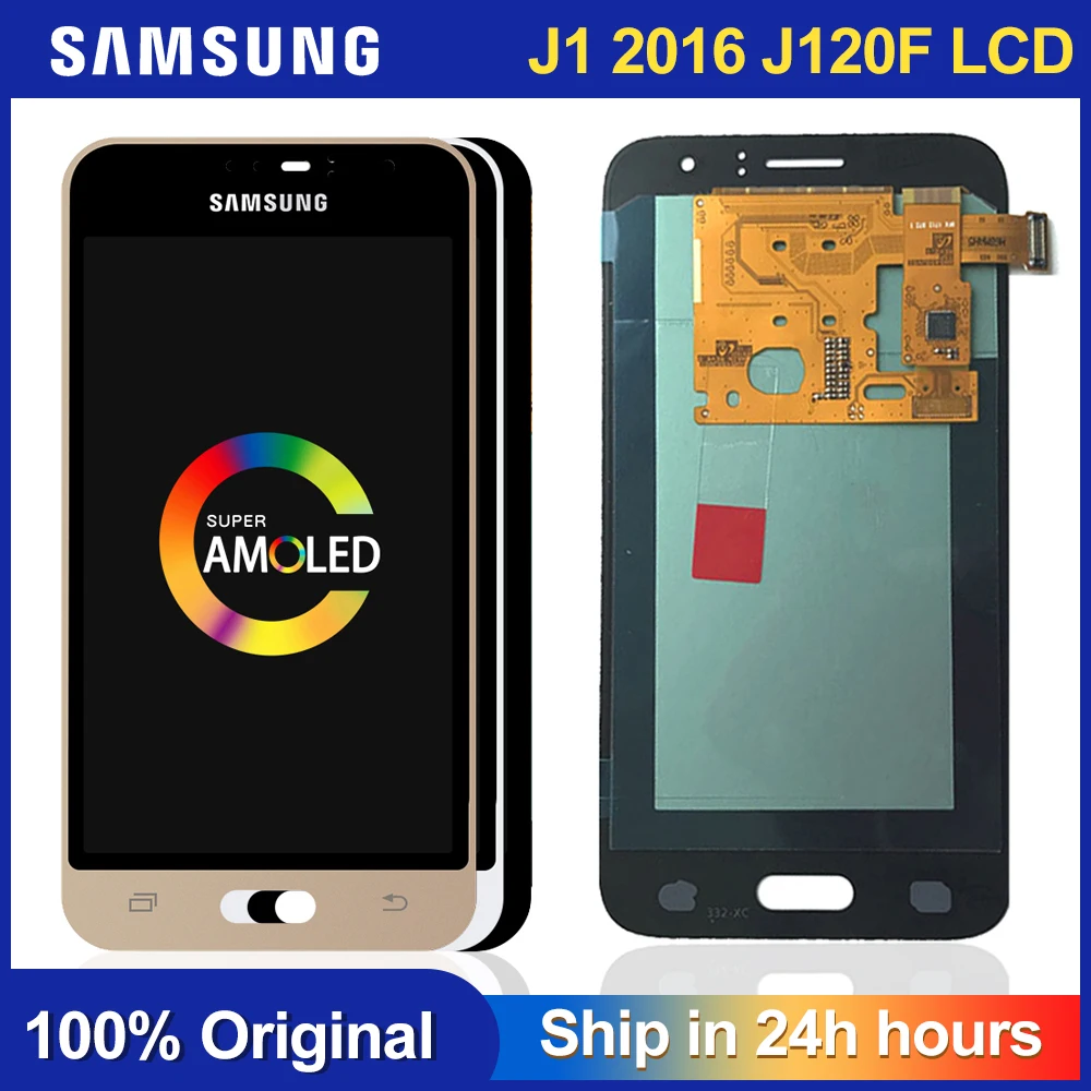 ЖК-дисплей 4 3 ''Super AMOLED для Samsung Galaxy J1 J120 2016 J120F J120H J120M сменный сенсорный экран с