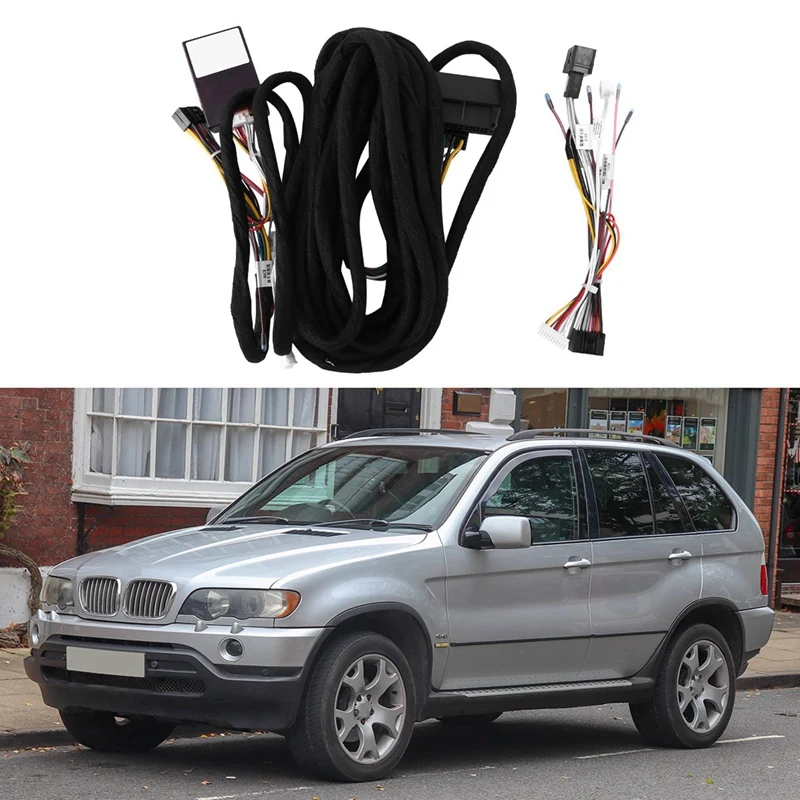 Car 16Pin 6-Meter Extended Wiring Harness Cable with Canbus for BMW E39(01-04)/E53(01-05) Install Android Stereo Player,car wiring harness