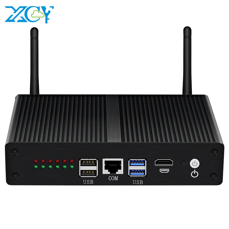  XCY 6 LAN Mini PC Firewall Router VPN Intel Core i3-5010U 4010U AES-NI 4 * USB HDMI RJ45 consola In