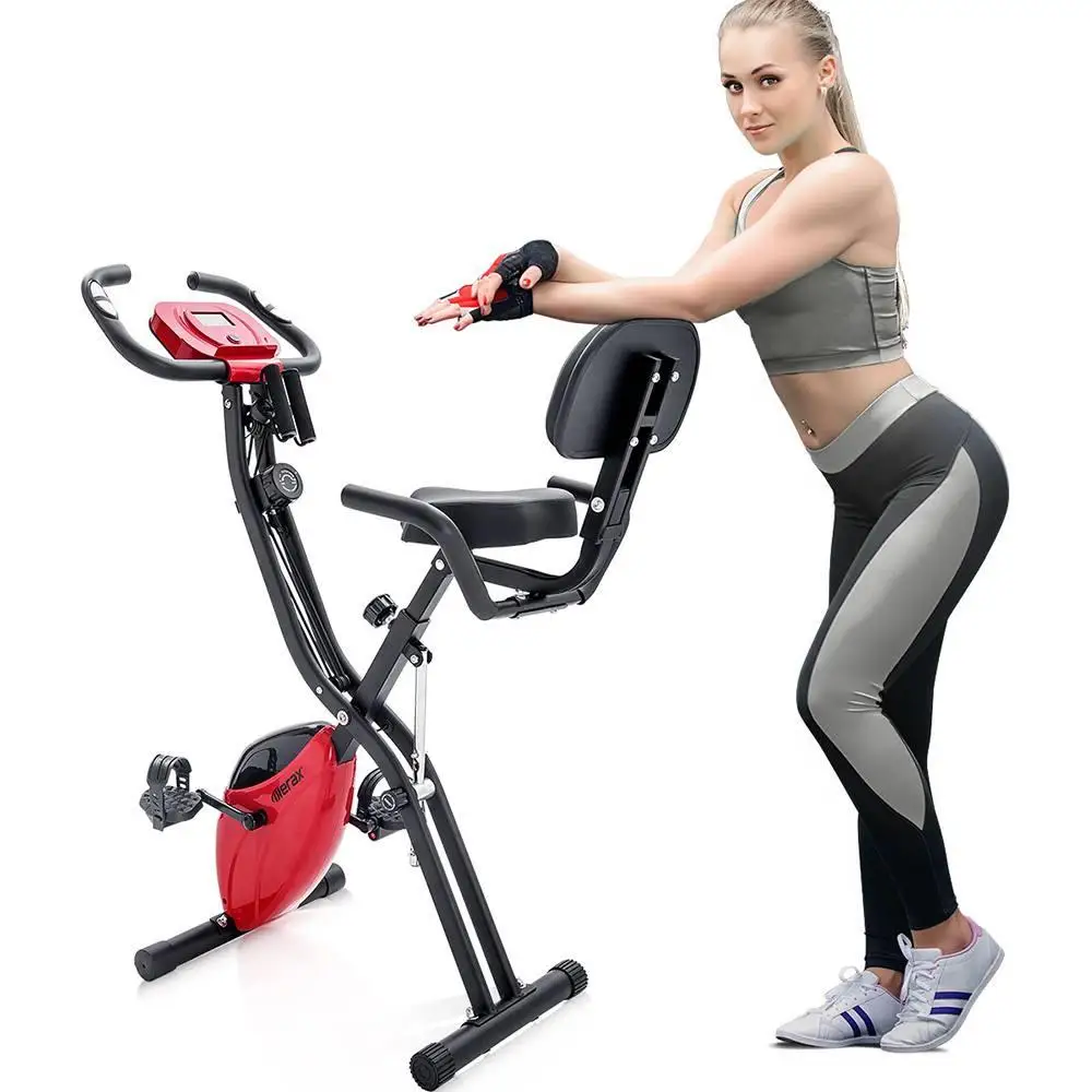 US $259.99 XBike Magnetic Folding Fitness Bike 25 kg Flywheel LCD Display For Cardio Workout Cycling Indoor Exercise Training