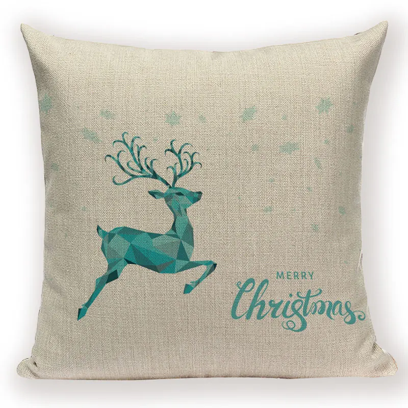 L1809-5 Merry Christmas пледы чехол для подушки мультфильм Санта Клаус Олень диван кровать Чехол скандинавский принт подушки для домашнего декора чехлы чехол s - Цвет: L1809-5