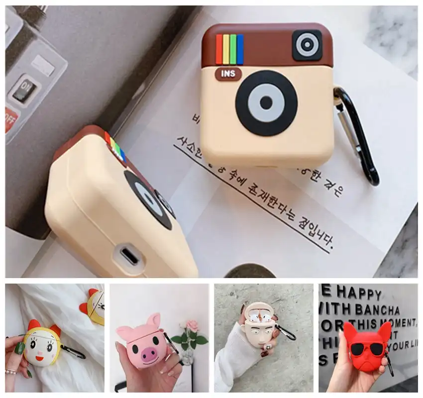 Fviyi Luxury Cute Doraemon Earphone Accessories Silicone Case For Airpods Wireless Bluetooth Headset Bag Box Case For Airpod Earphone Accessories Aliexpress