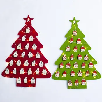 

2021 Christmas Advent Calendar Santa Claus Countdown Home Decoration Felt Calendar Home Party Decorations