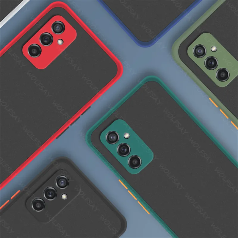 Per Samsung Galaxy M52 5G Custodia Samsung M52 M53 M33 M23 M12 Cover Paraurti Opaco Traslucido Antiurto Custodia Samsung M52 6.7 Pollici