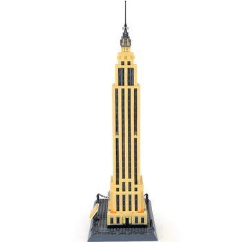 

Small Grain Series Famous Architecture Model New York Empire State Building Children Alpinia Oxyphylla Building Block Toys 5212