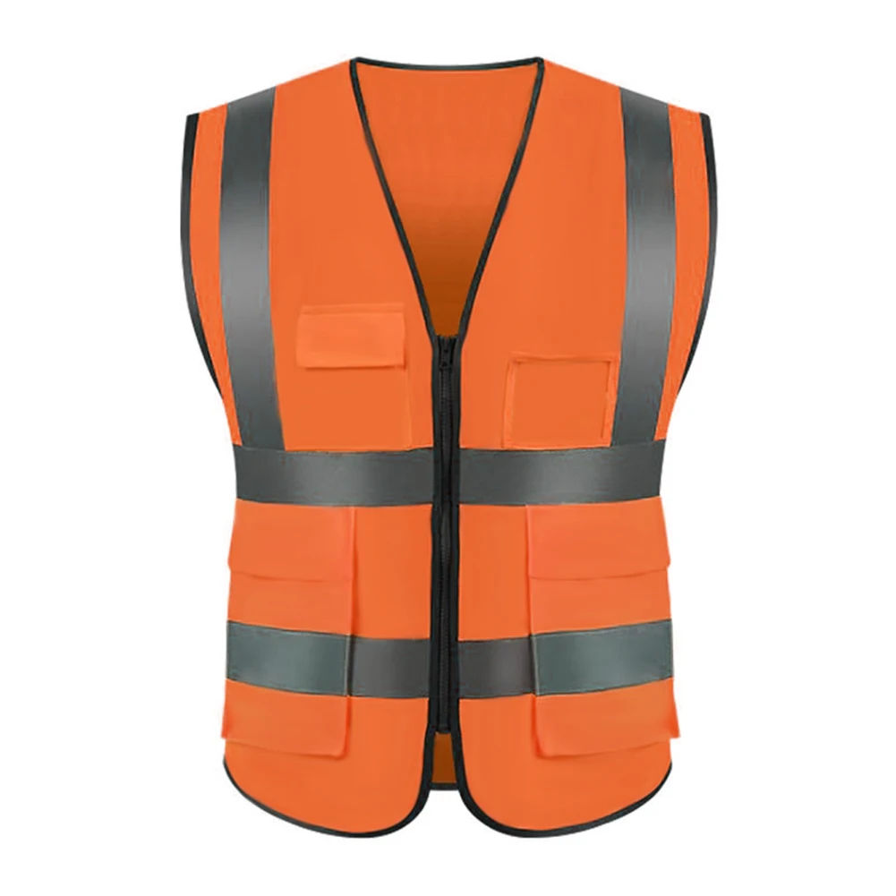GILET DE SECURITE Taille Orange Gilet réfléchissant haute visibilité
