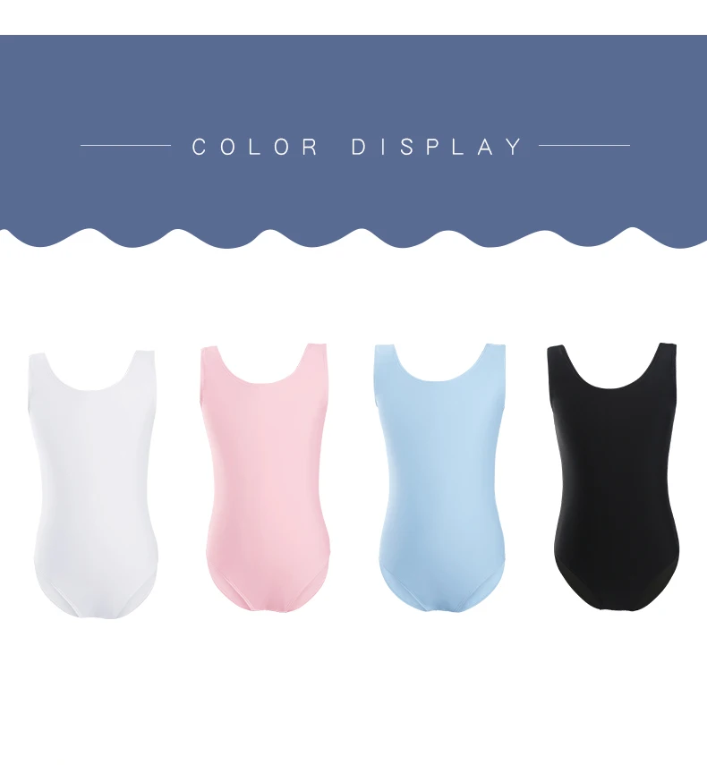 Ballett Trikots für Mädchen Tank Dance Trikot mit vollem Futter Kinder Nylon klassische Gymnastik Bodysuit Weste Ballerina Tanz Outfit – Detail 3