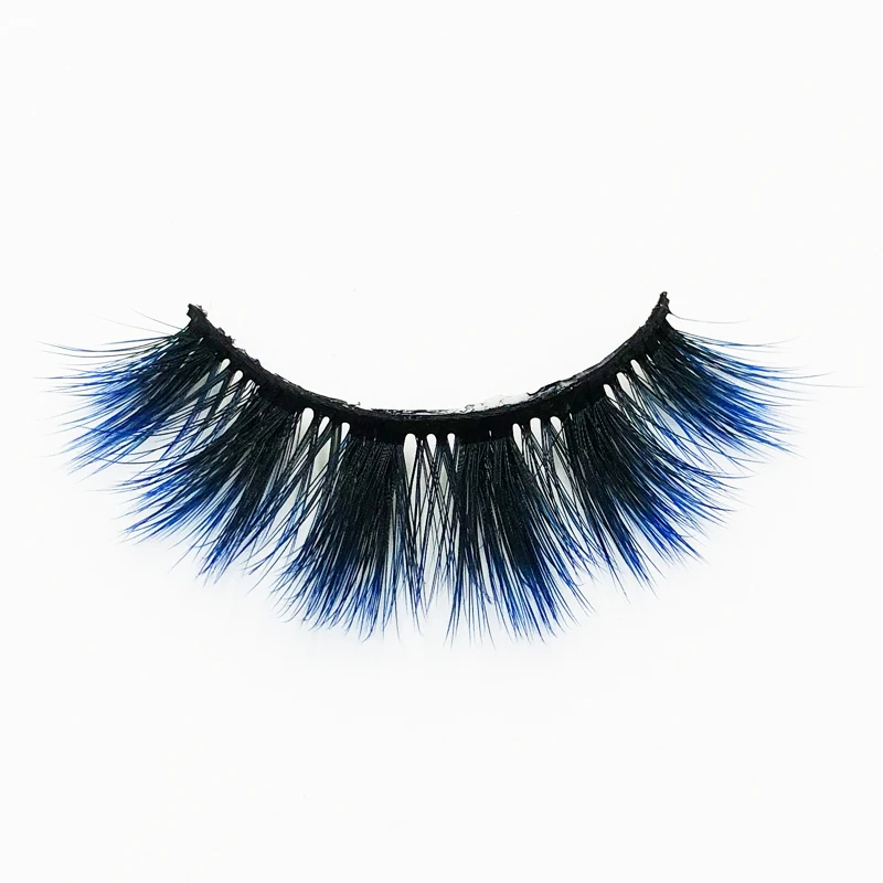 

Flash girl newest E16 19 Styles 1 pairs colorful top quality 3D Mink Eyelash custom Private Label