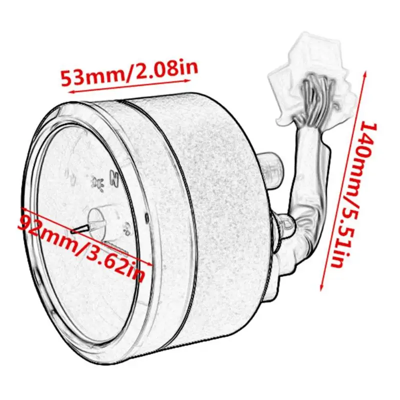 12V мотоциклов ЖК-дисплей цифровой спидометр одометр спидометр тахометр с Шестерни индикатор с достаточным количеством прочность и надежность