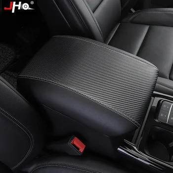 

JHO Carbon Grain Arm Rest Protector Armrest Box Cover For Ford Explorer 2020 Limited Platinum XLT Car Accessories
