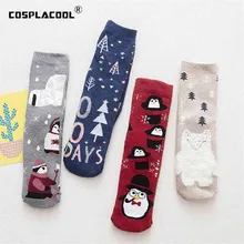 Японский Модный Милый принт с животными; сезон осень-зима; Новинка; женские Носки с рисунком медведя/кролика/пингвина; подарок на Рождество