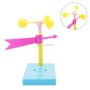 

DIY teacher Wind Vane Kit Science Technology Physics Experiment Educational Kid Toy globe office desk decoration