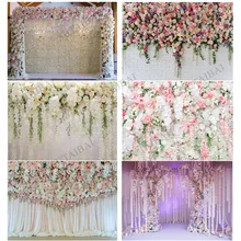 Свадебные фоновые украшения фон для фотосъемки с цветочным принтом