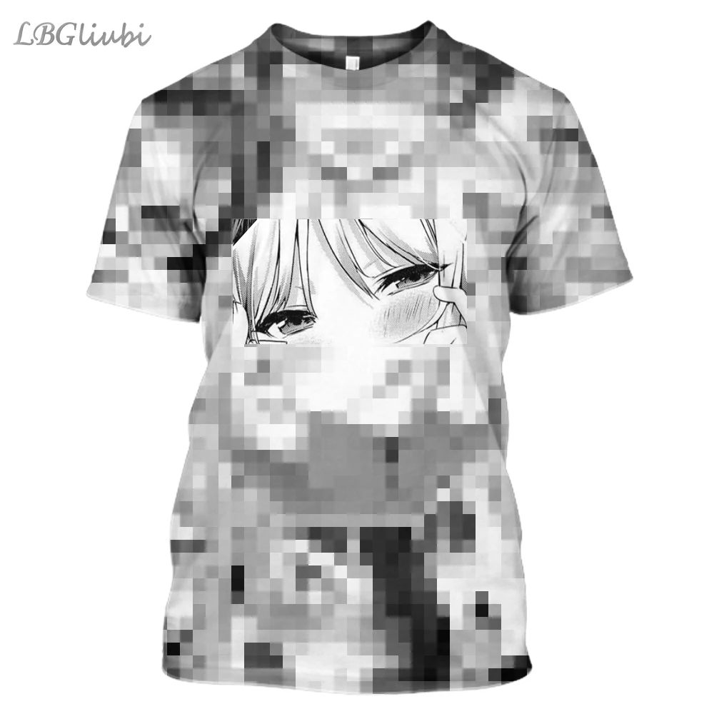 Ahegao 3D принт футболка мужская и женская модная аниме забавная КРАСОТА Румяна