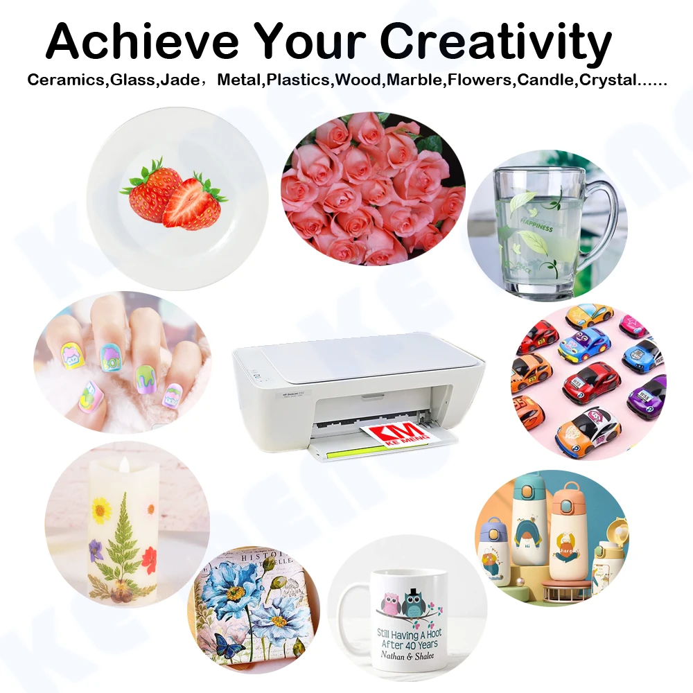 레이저 프린터 전사 용지, 잉크젯 워터 슬라이드 데칼 용지, 컵 세라믹, A5 * 20 매