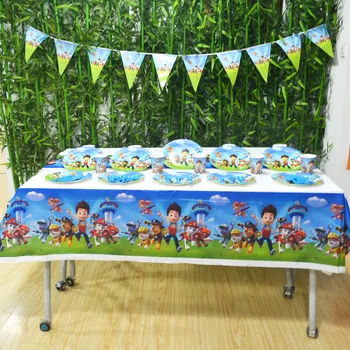 

52pcs/bag puppy Party Supplies Plate/Cup/Straw/Tablecloth And Other Birthday Party Decoration Shower Favor Kids Party Supplies