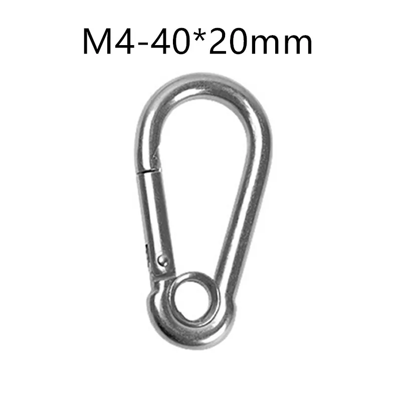 

Hook Buckle Carabiner Rope Clip Latch Sports Safety Lock Tools Stainless Steel