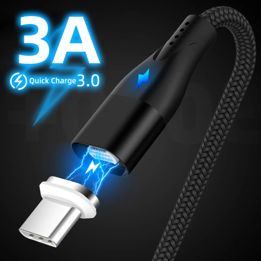 3а Быстрая зарядка Магнитная Адсорбция type C USB кабель Micro USB быстрое зарядное устройство type-C кабель для huawei mate 30 Pro Xiaomi samsung