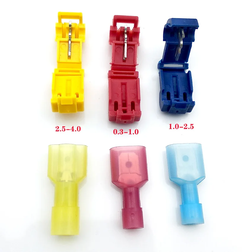 

30/60PCS Electrical Wire Connectors Terminals Crimp Terminal Quick Splice 22-10AWG Electrical Car Audio Kit Tool Set