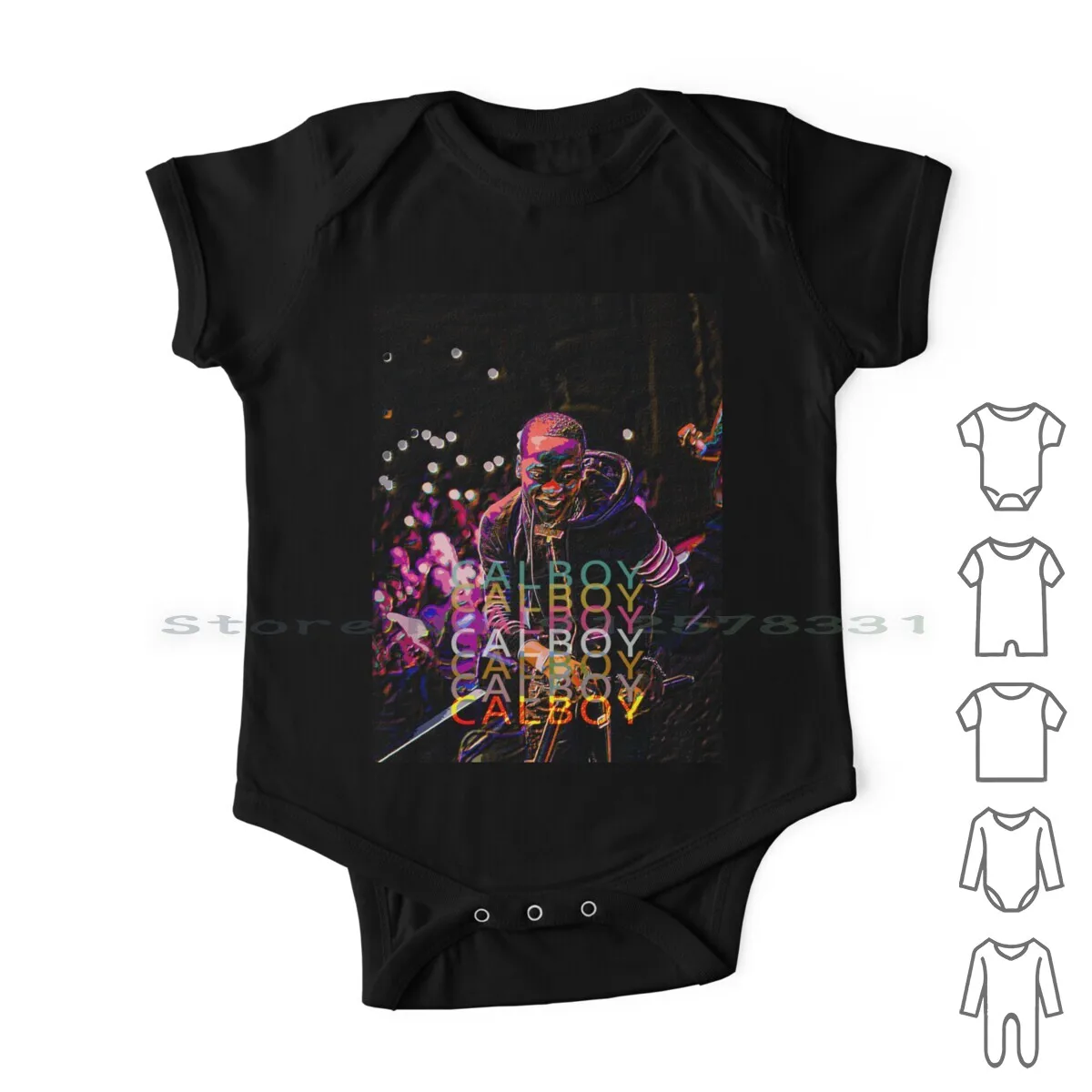 

Одежда для новорожденных Cal To Boy, комбинезоны, хлопковые комбинезоны Calboy Callboy Rapper, хип-хоп, музыкальные популярные детские с длинным рукавом