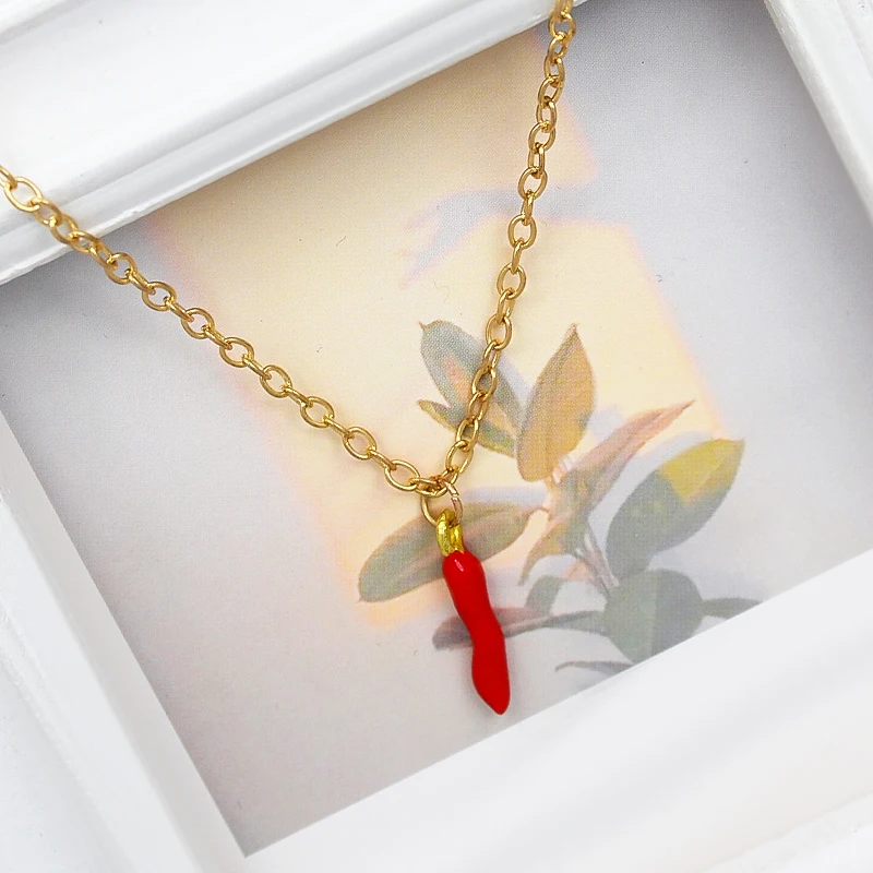 Chilli Charm Necklace | Jukju Glass and Ceramics Limited