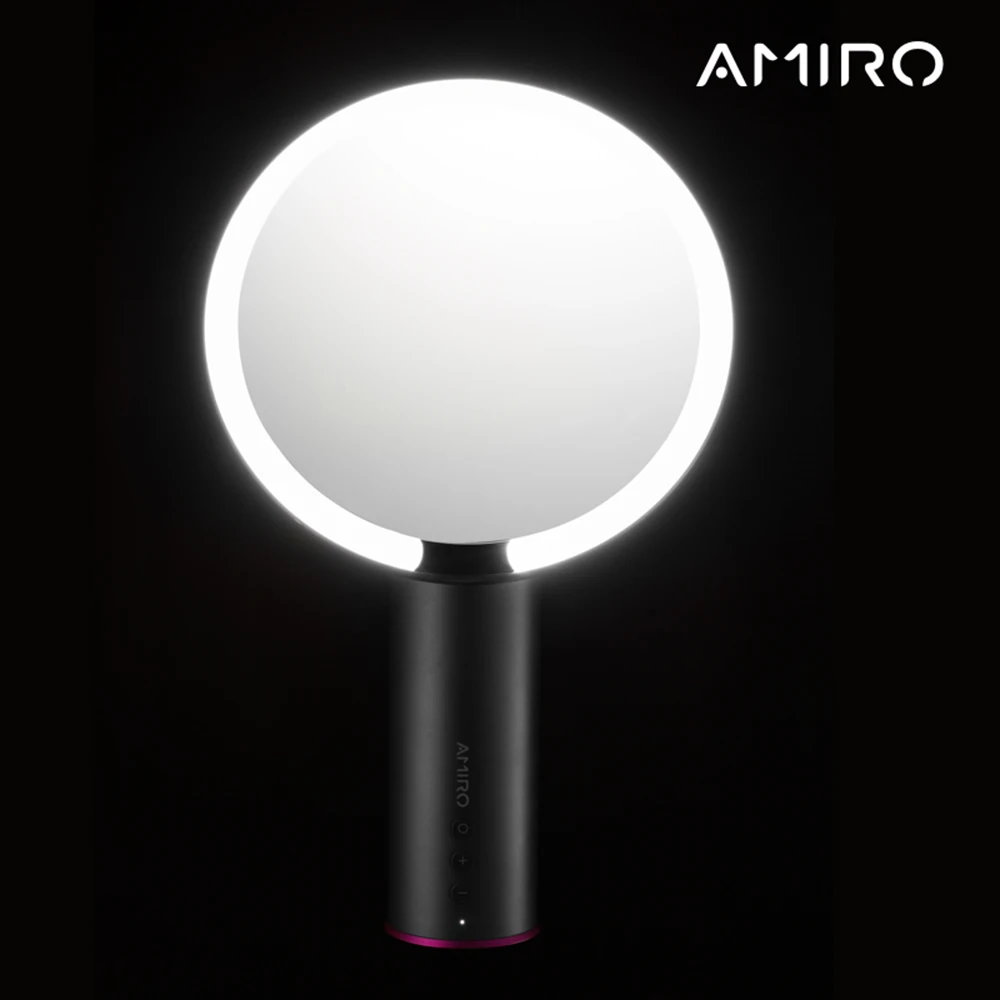 AMIRO, 8 дюймов, светодиодный, с подсветкой, умный сенсор, зеркало для макияжа, регулируемое, 6 уровней яркости, косметика, косметическое зеркало для макияжа для Xiaomi