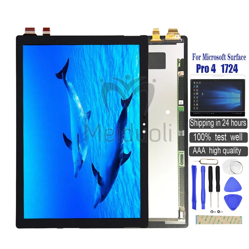 

12.3 inch for Microsoft Surface Pro 4 (1724) LCD Screen Matrix Touch Digitizer Display Pro4 1724 Assembly LTN123YL01-001
