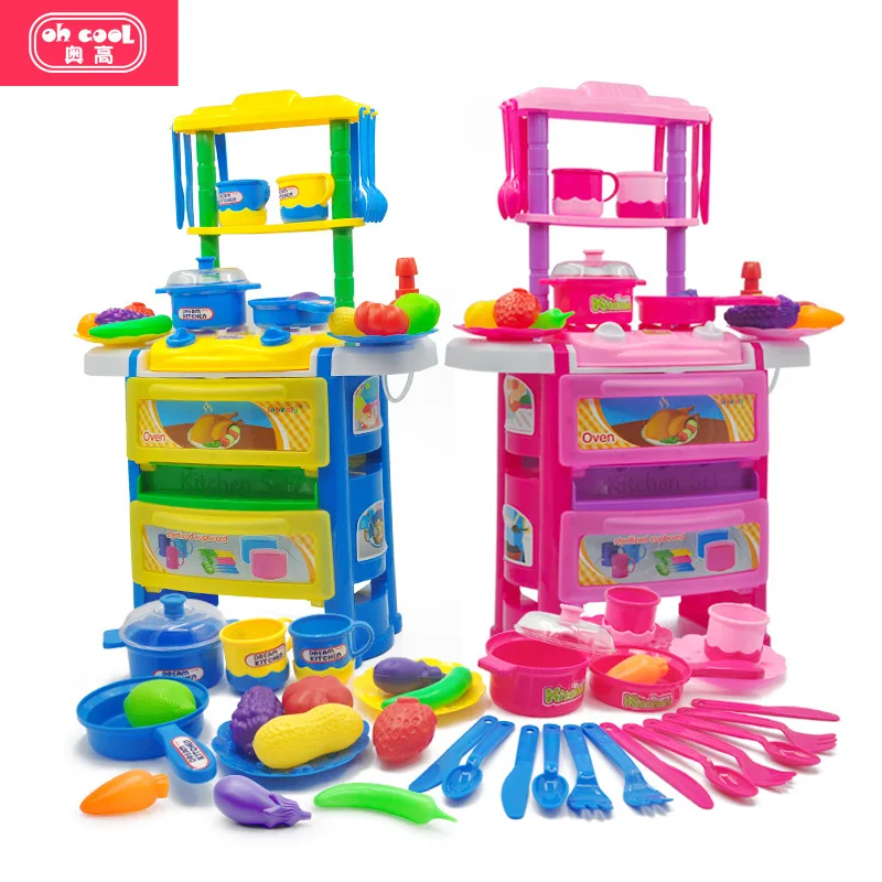 

Play House Set Kitchen Tableware Water Extractor Tap Sound And Light Tableware Taiwan Toy Set Combination