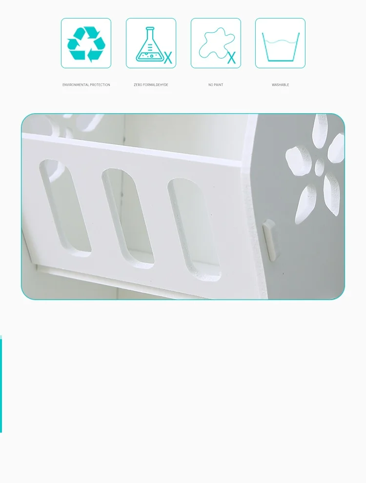 Wonder life Large Capacity Wall Shelves Multi-function Punch-for Storage Nordic Bathroom Storage Room Multi-layer Storage Rack