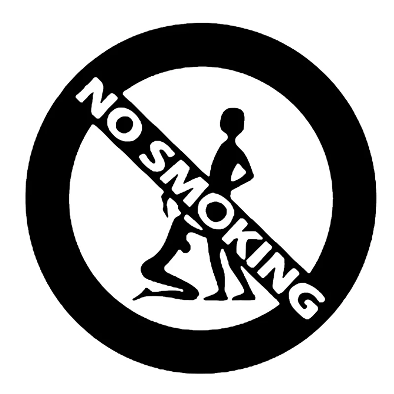 5cm girl and boy no smoking fashion car-styling stickers decals