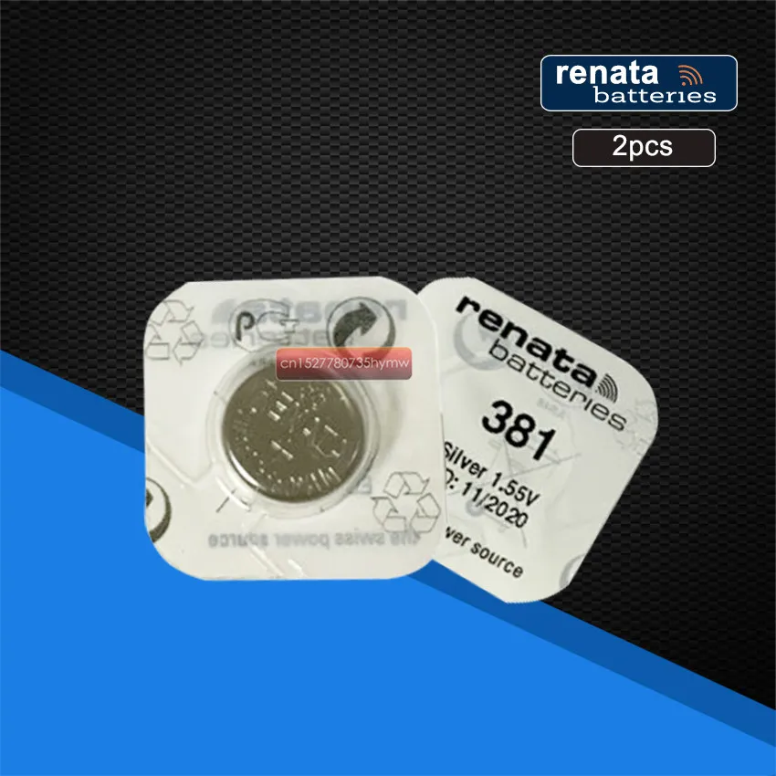 2 упаковки серебряный оксид Renata 381 SR1120SW аккумулятор для часов 1120 1 55 в renata |