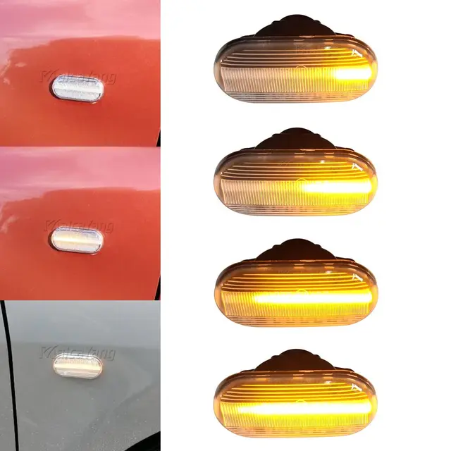 Sequential Flashing LED Turn Signal Side Marker Light For Nissan Xterra Versa Livina Qashqai J10 Armada Pathfinder R51 NP300