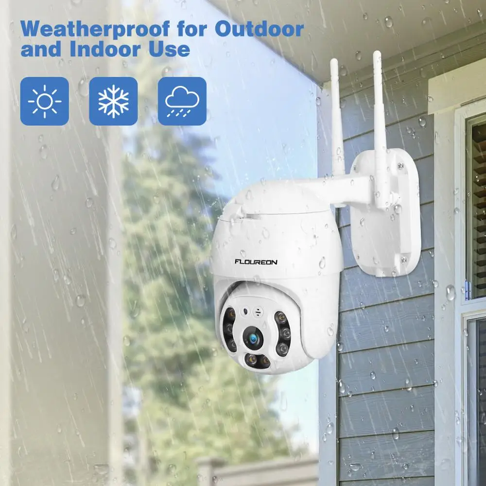 Floureon новинка HD 1080 P беспроводная WiFi ip камера двойной светильник ночное видение