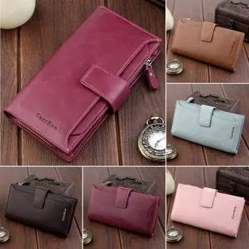 

2020 Elegant Unisex Clutch Portefeuille Wallet Large Capacity Purse Long Short Coin Pocket PU Leather Ladies Designer Wallets