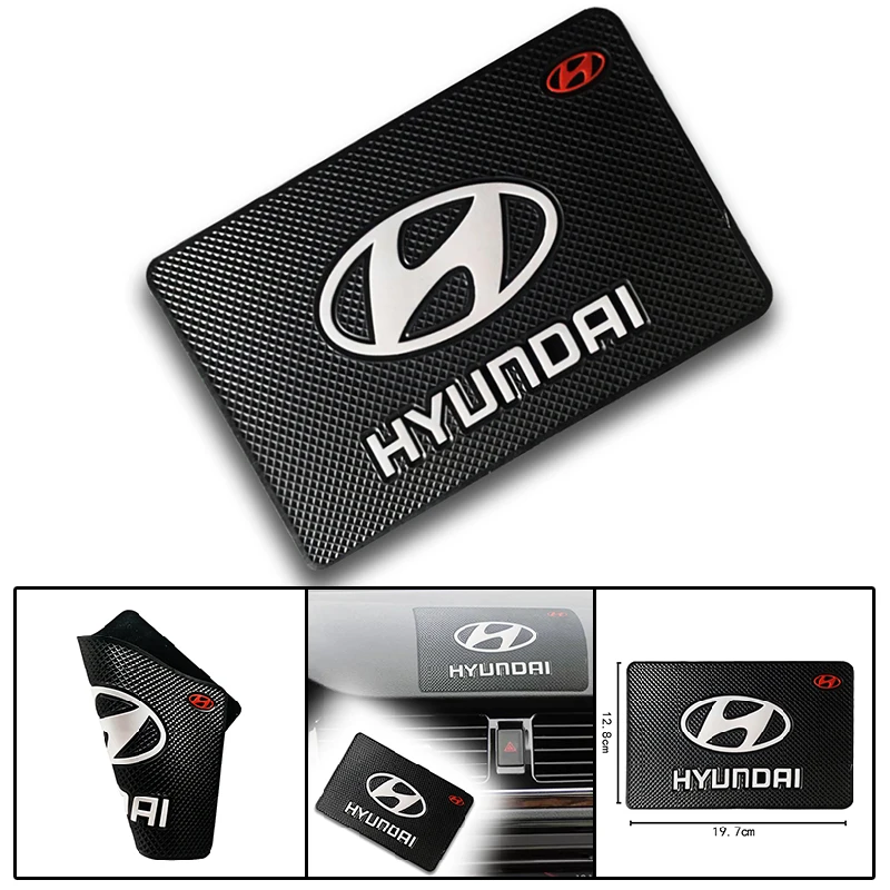 1X липкий нескользящий коврик для приборной панели автомобиля Hyundai Santa Fe Sonata Solaris