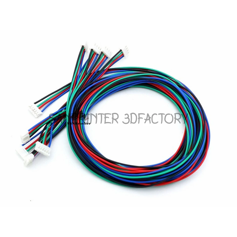 3D Printer Parts Stepper Motor Cable 1M/2M 2.54 4pin-XH2.0 6pin for Stepper Motor Cable Connector