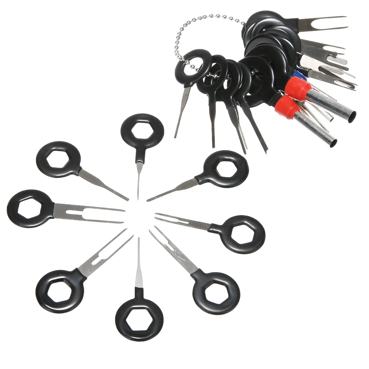 For Car Plug Repair Tool 26pcs Terminal Removal Tools Car Electrical Wiring Crimp Connector Pin Extractor Kit Mayitr