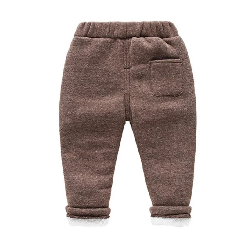 Популярные штаны для маленьких мальчиков плотные зимние детские штаны для девочек со звездами детские леггинсы детские штаны из плотного бархата теплые брюки для мальчиков - Цвет: A1