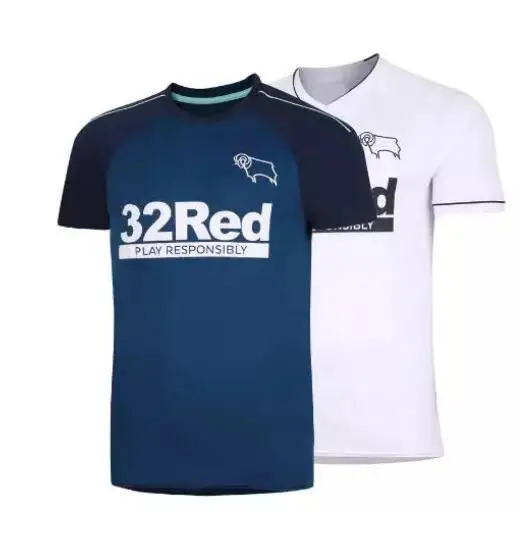 

2020-21 Rams high quality home sweaters T-shirt TEE FC customize Rooney Richard Keogh Martyn Ruiz