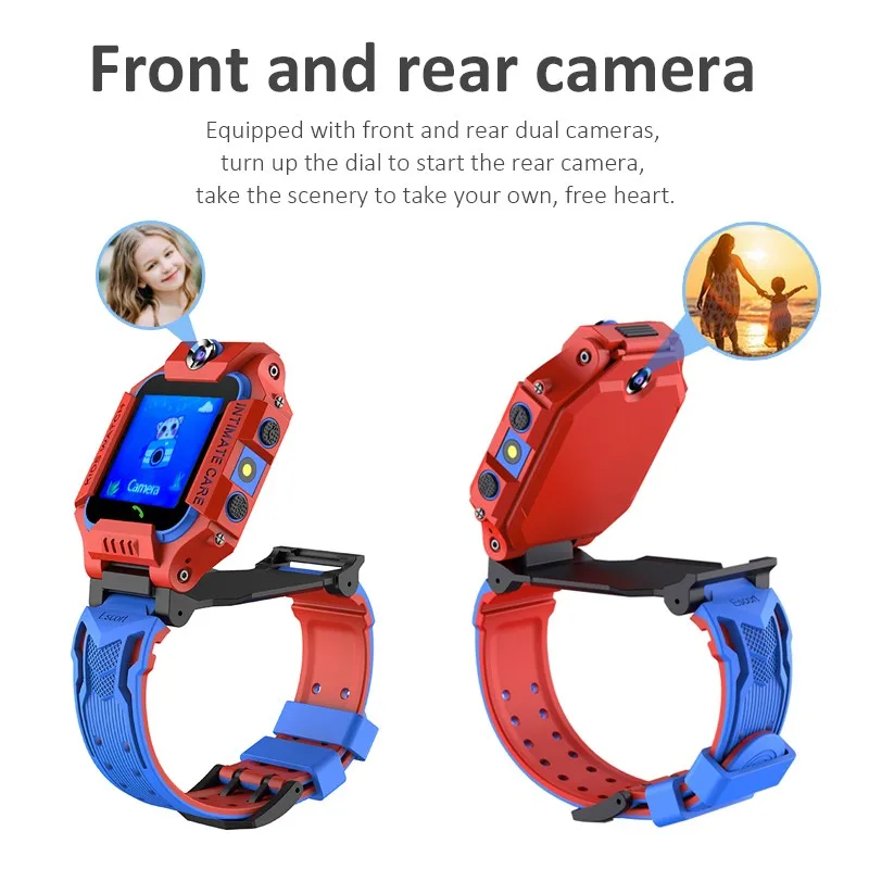 Dual Camera Children's Smart Watch 2G SIM Card Call Kids Smart Watches LBS Positioning Anti Lost Watch Phone For Baby Girls Boys