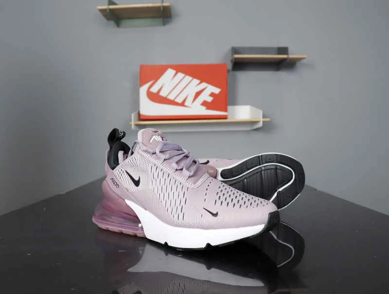 Nike de deporte Max 2021 para mujer, zapatos de deporte informales la moda, color morado, media palma de aire, 270|Zapatillas de correr| - AliExpress