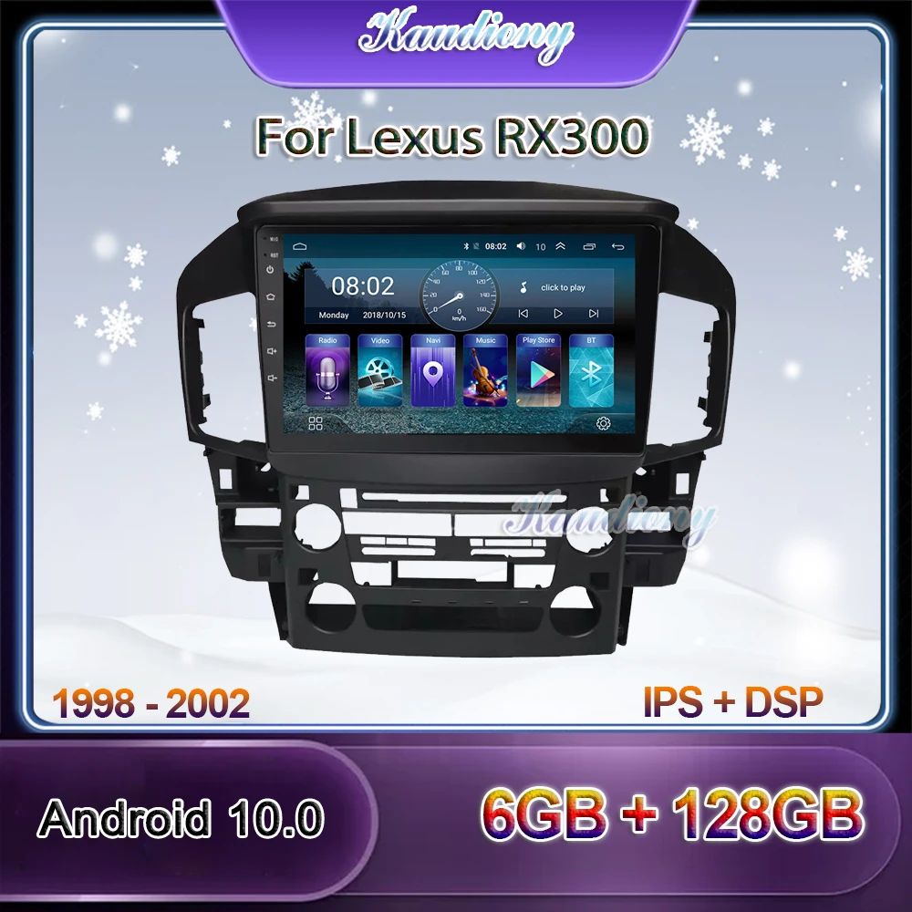 Автомобильный радиоприемник Kaudiony плеер 9 дюймов на Android 10 0 для Lexus RX300