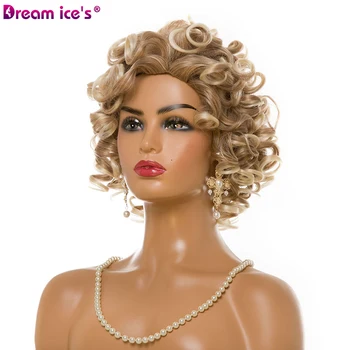 

StrongBeauty Shotr Krullend Natuurlijke Pluizige Kapsels Haar Capless Pruiken vrouwen Synthetisch Haar Pruik