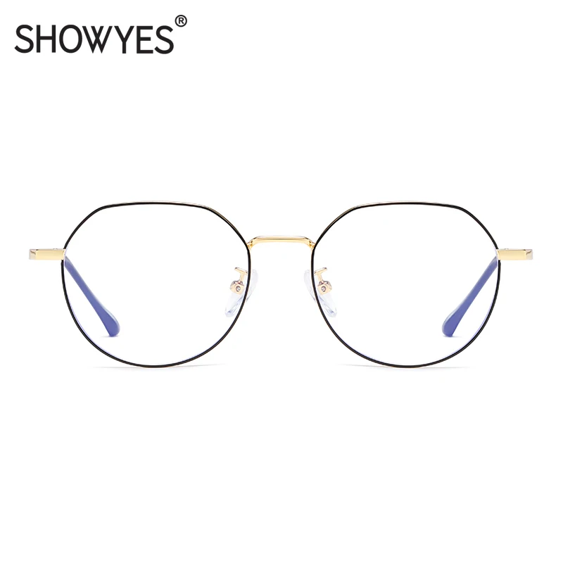 SHOWYES, женские очки с защитой от синего света, очки с защитой от излучения, прозрачные, большие, Овальные, легкая оправа, игровые очки с защитой от усталости 034