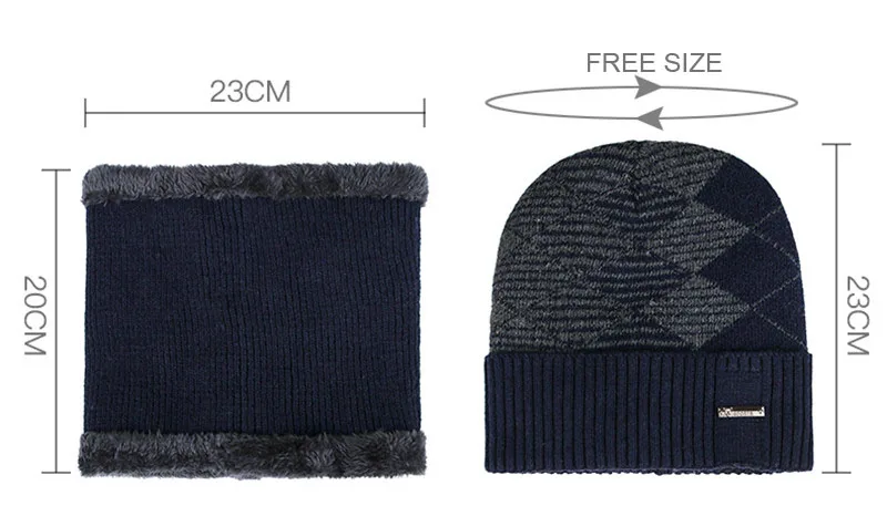Winter Acrylic Plus Velvet Cold Protection Knitted Hat Skullies& Beanies Windproof Riding Outdoor Sport Women's Winter Knit Hat